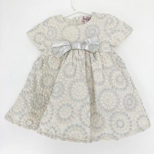 Halabaloo Silver Circle Textured Dress 3m
